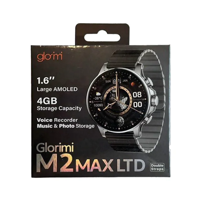 ساعت هوشمند گلوریمی مدل M2 MAX LTD دارای قابلیت های کنترل موسیقی (Music Player)، قابلیت مک 101509357