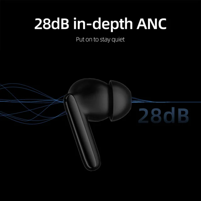 هدفون بلوتوثی برند کیو سی وای مدل T13 ANC2 با نویز کنسلینگ فعال (ANC)، نویز کنسلینگ میکروف 101507992