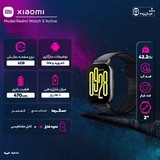 ساعت هوشمند شیائومی مدل Redmi Watch 5 Active دارای قابلیت های قابلیت مکالمه از طریق بلوتوث 101509417